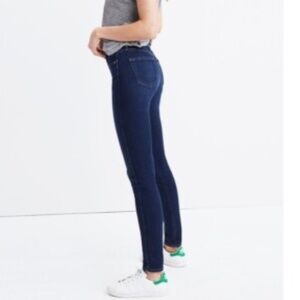 Madewell 10" High Rise Skinny Jeans size 31 deep indigo